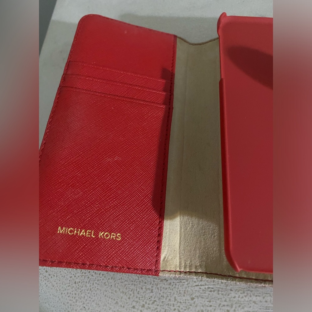 Micheal Kors Red Burgundy Iphone 8s plus phone case. - Picture 4 of 5